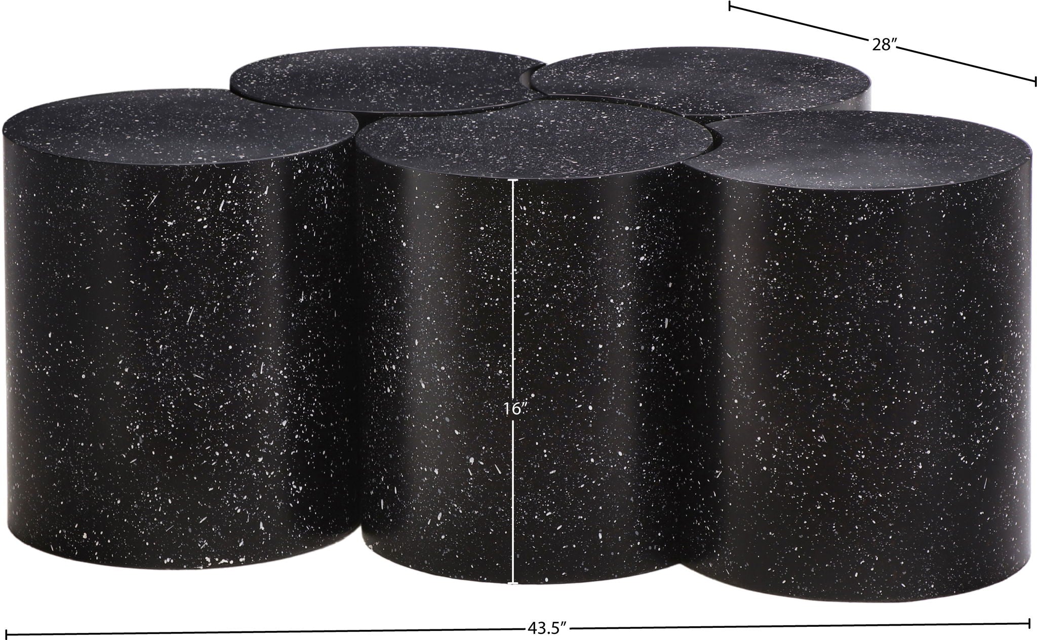 Dimple - 5 Piece Modular Coffee Table - Terazzo Finish - Urban Living Furniture (Los Angeles, CA)