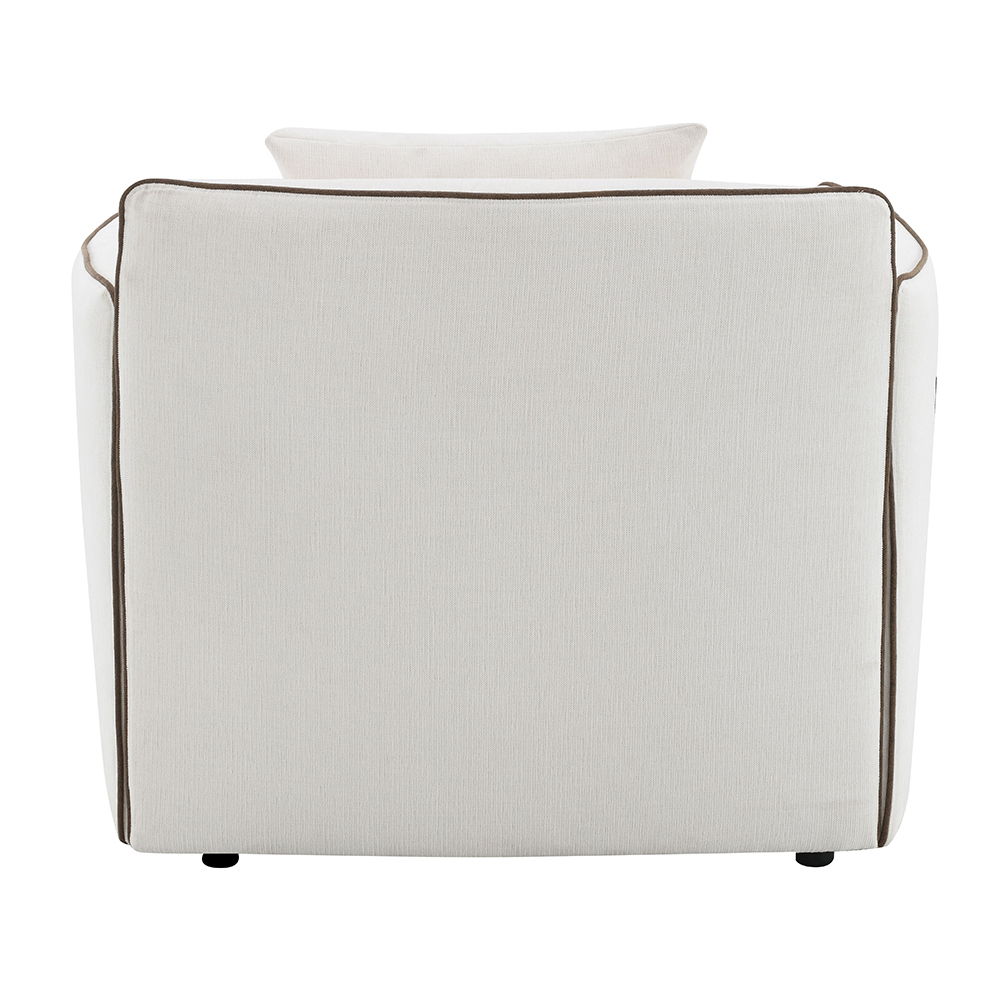 Yolanda - Chair With Pillow - Beige Chenille - Urban Living Furniture (Los Angeles, CA)