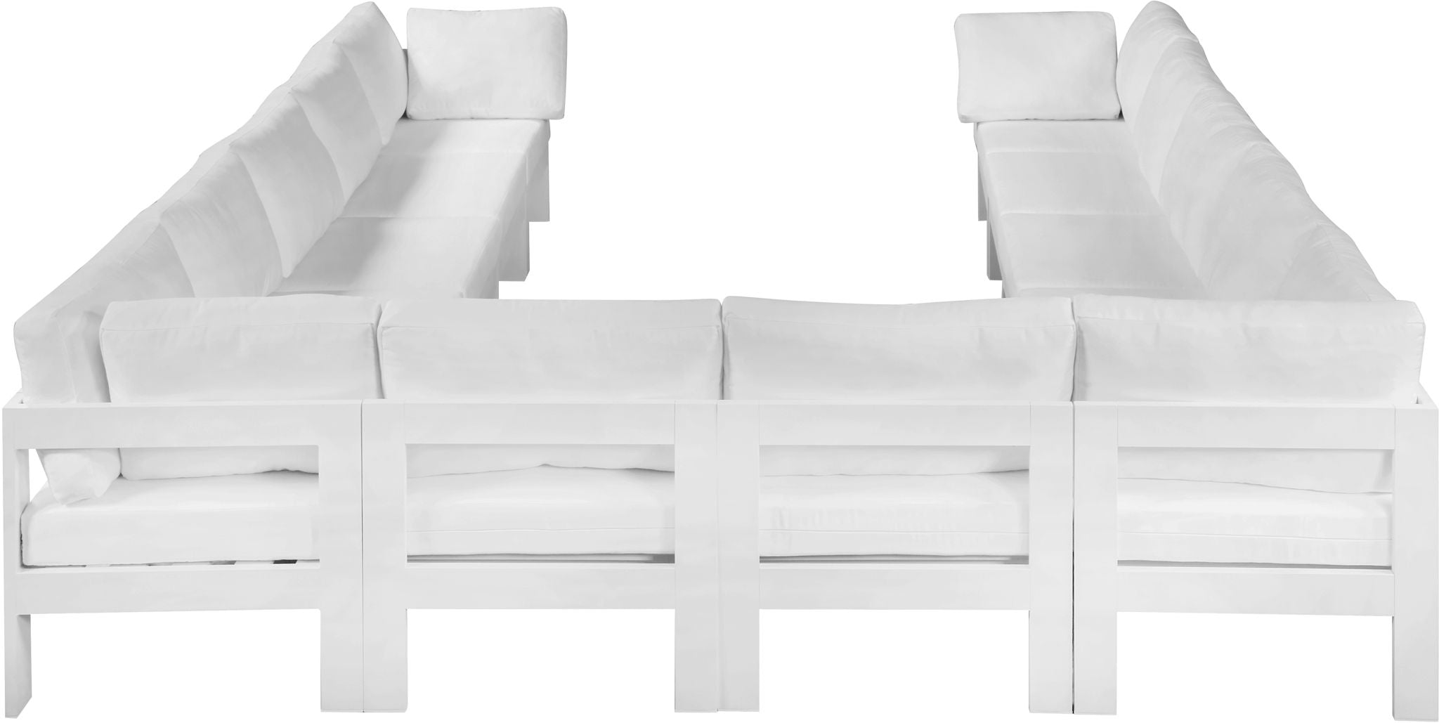 Nizuc - Outdoor Patio 12 Piece Modular Sectional With White Frame - Urban Living Furniture (Los Angeles, CA)