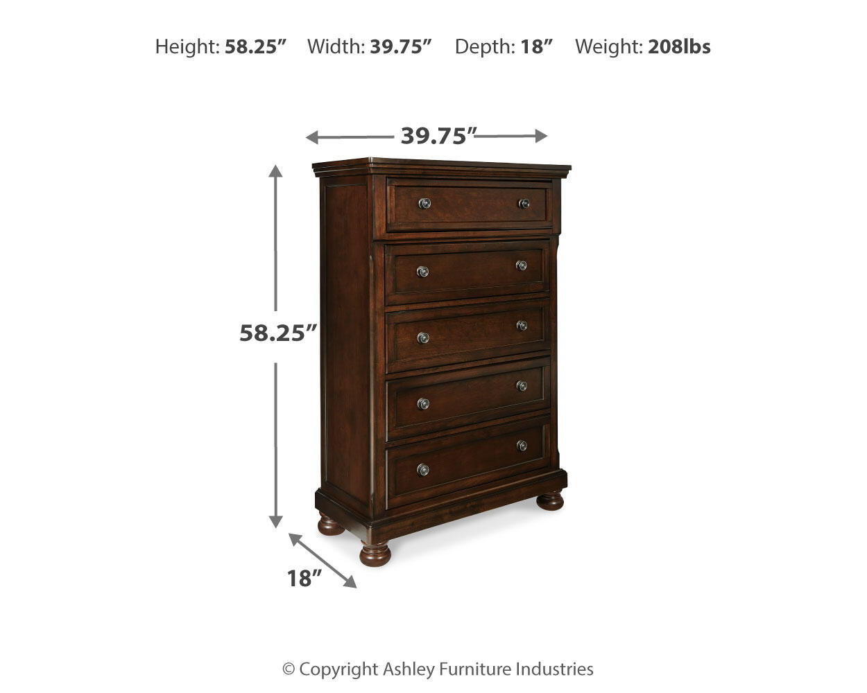 Porter - Chest - Rustic Brown - Urban Living Furniture (Los Angeles, CA)