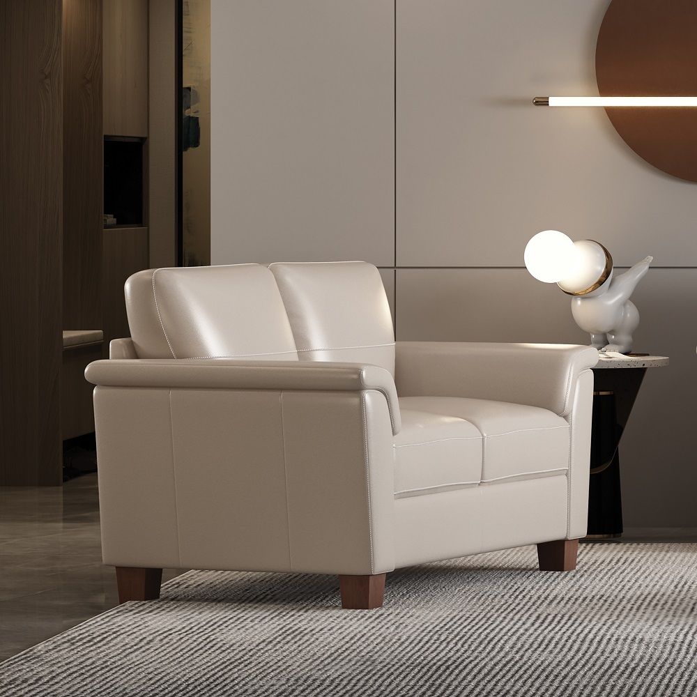 Pacific Palisades - Loveseat - Beige Leather - Urban Living Furniture (Los Angeles, CA)