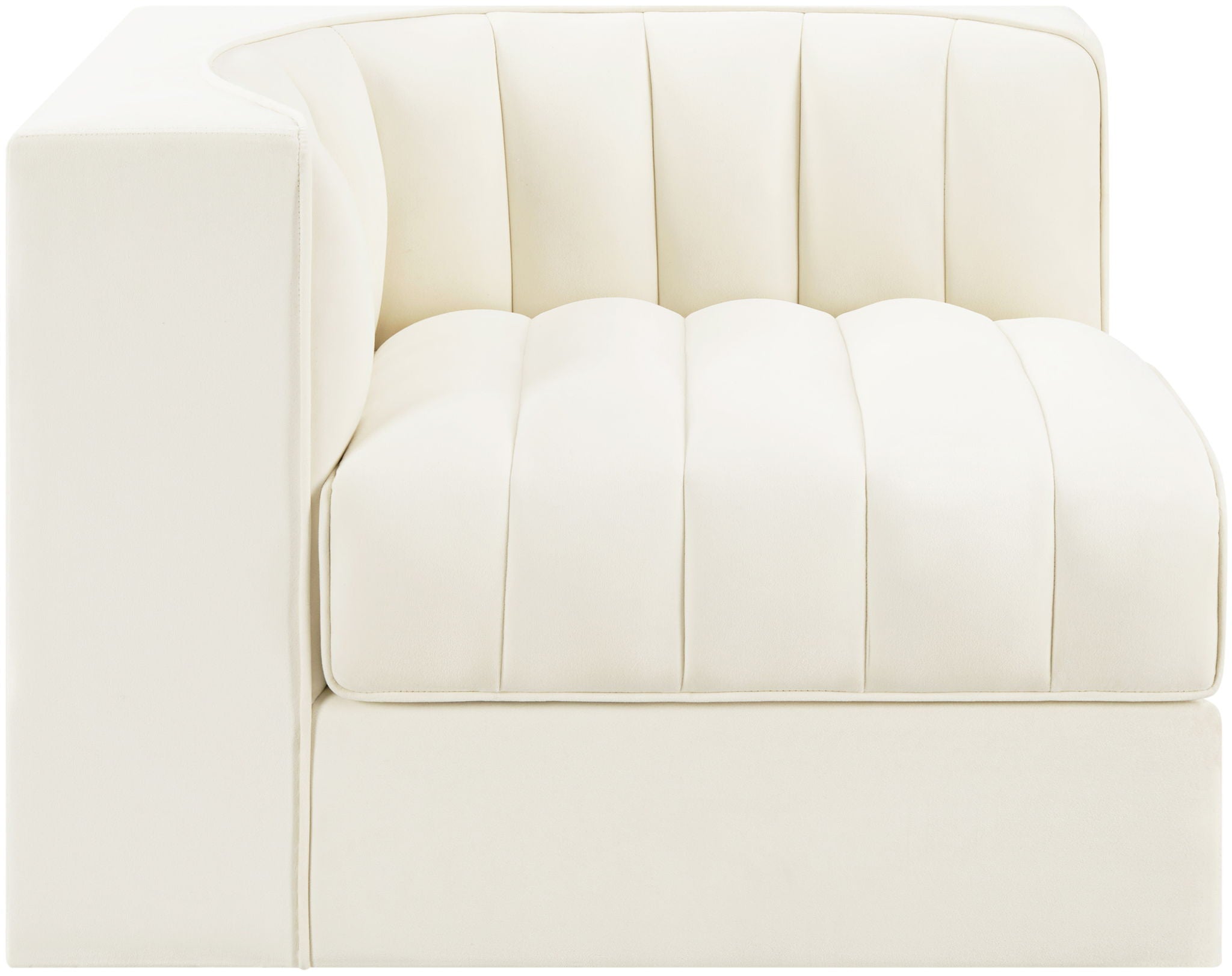 Rummi - Velvet Performance Fabric Upholstered Modular Corner Chair - Urban Living Furniture (Los Angeles, CA)