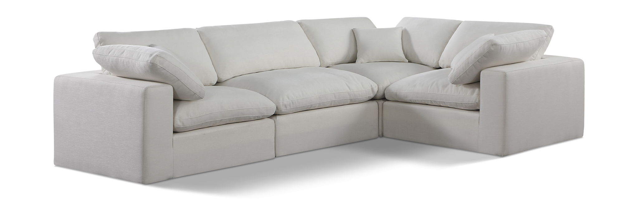 Comfy - 4 Piece Linen Fabric Modular Sectional - Urban Living Furniture (Los Angeles, CA)