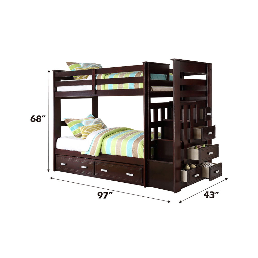 Allentown - Bunk Bed w/Storage Ladder & Trundle - Urban Living Furniture (Los Angeles, CA)