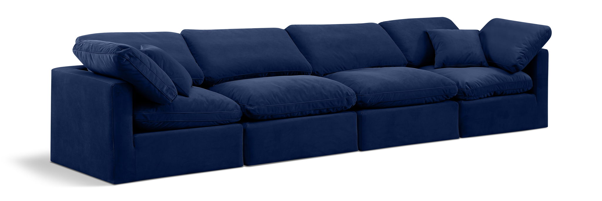 Indulge - Velvet 4 Seat Modular Sofa - Urban Living Furniture (Los Angeles, CA)