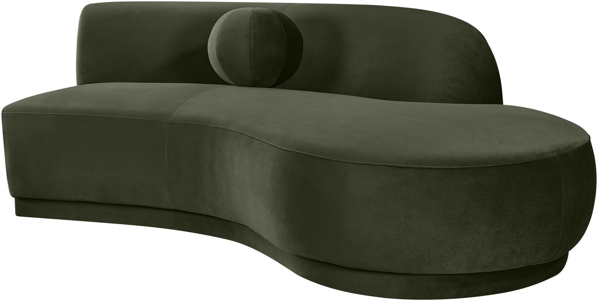 Avra - 86" Velvet Performance Fabric Upholstered Sofa