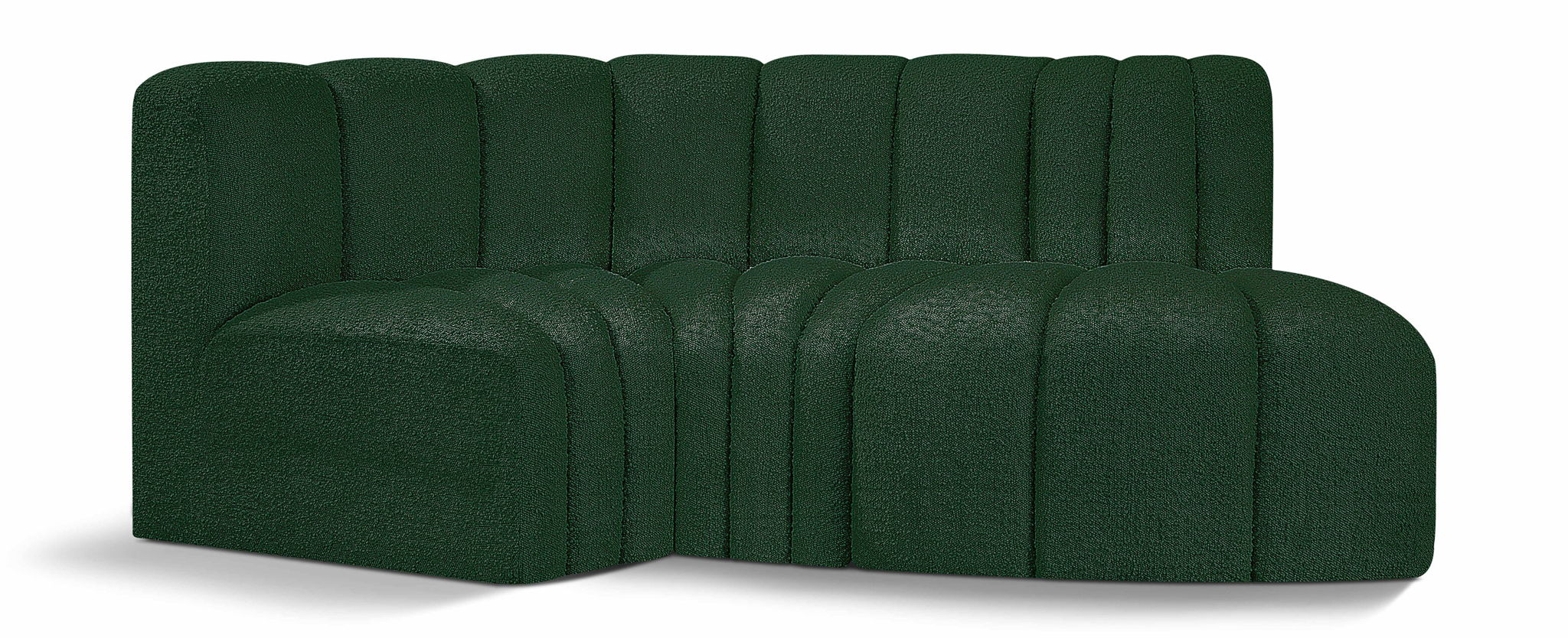Arc - Boucle Fabric 3 Piece Modular L-Shaped Sofa - Urban Living Furniture (Los Angeles, CA)