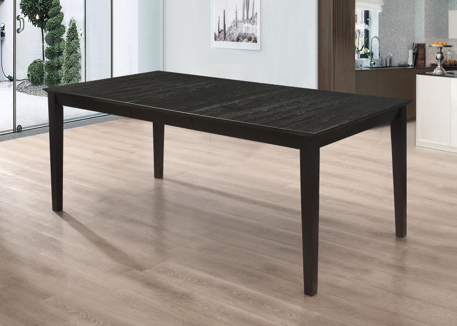 Louise - Rectangular Extension Leaf Dining Table - Black - Urban Living Furniture (Los Angeles, CA)