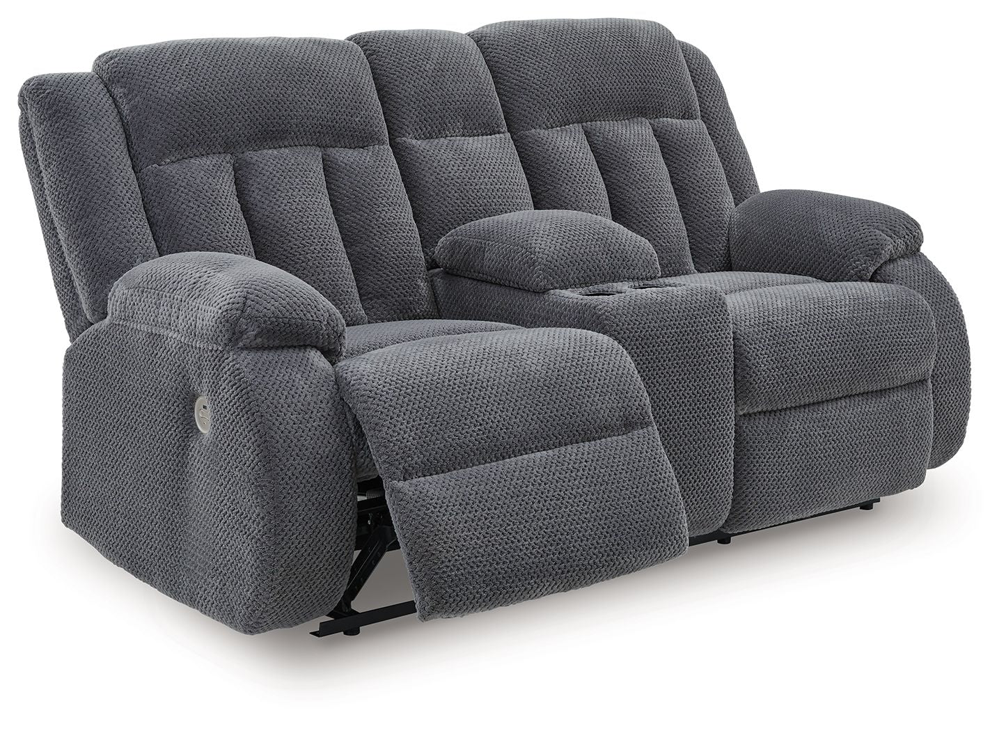 Observation - Steel - Double Reclining Power Loveseat With Console - Urban Living Furniture (Los Angeles, CA)