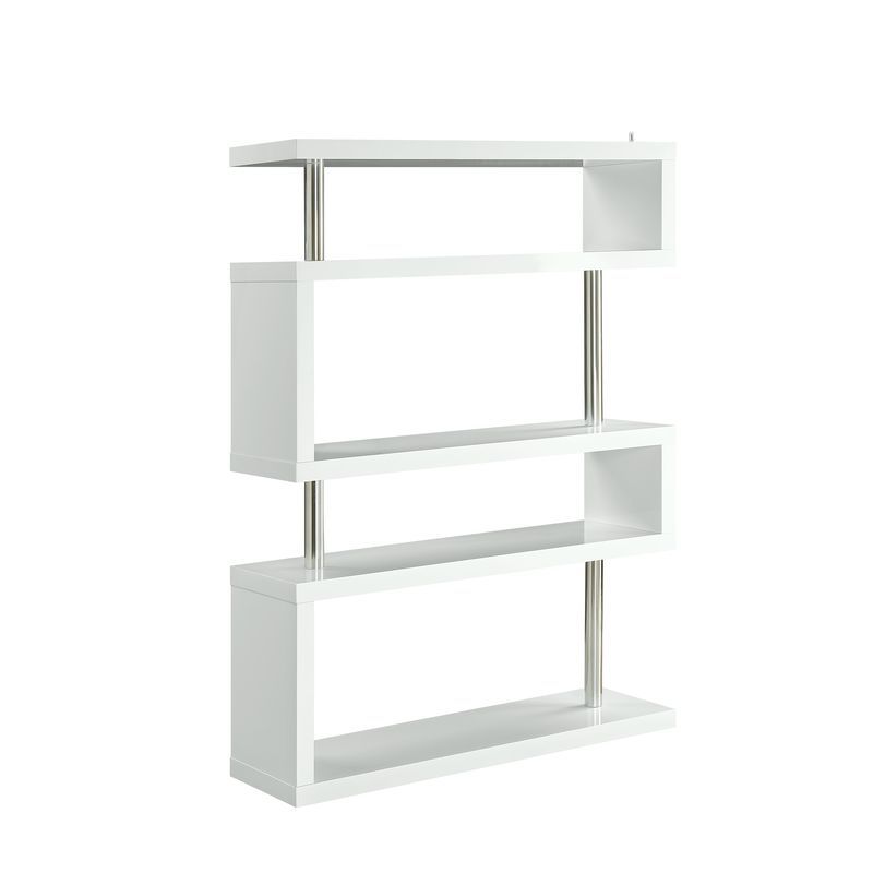 Buck II - Bookshelf - White High Gloss - Urban Living Furniture (Los Angeles, CA)