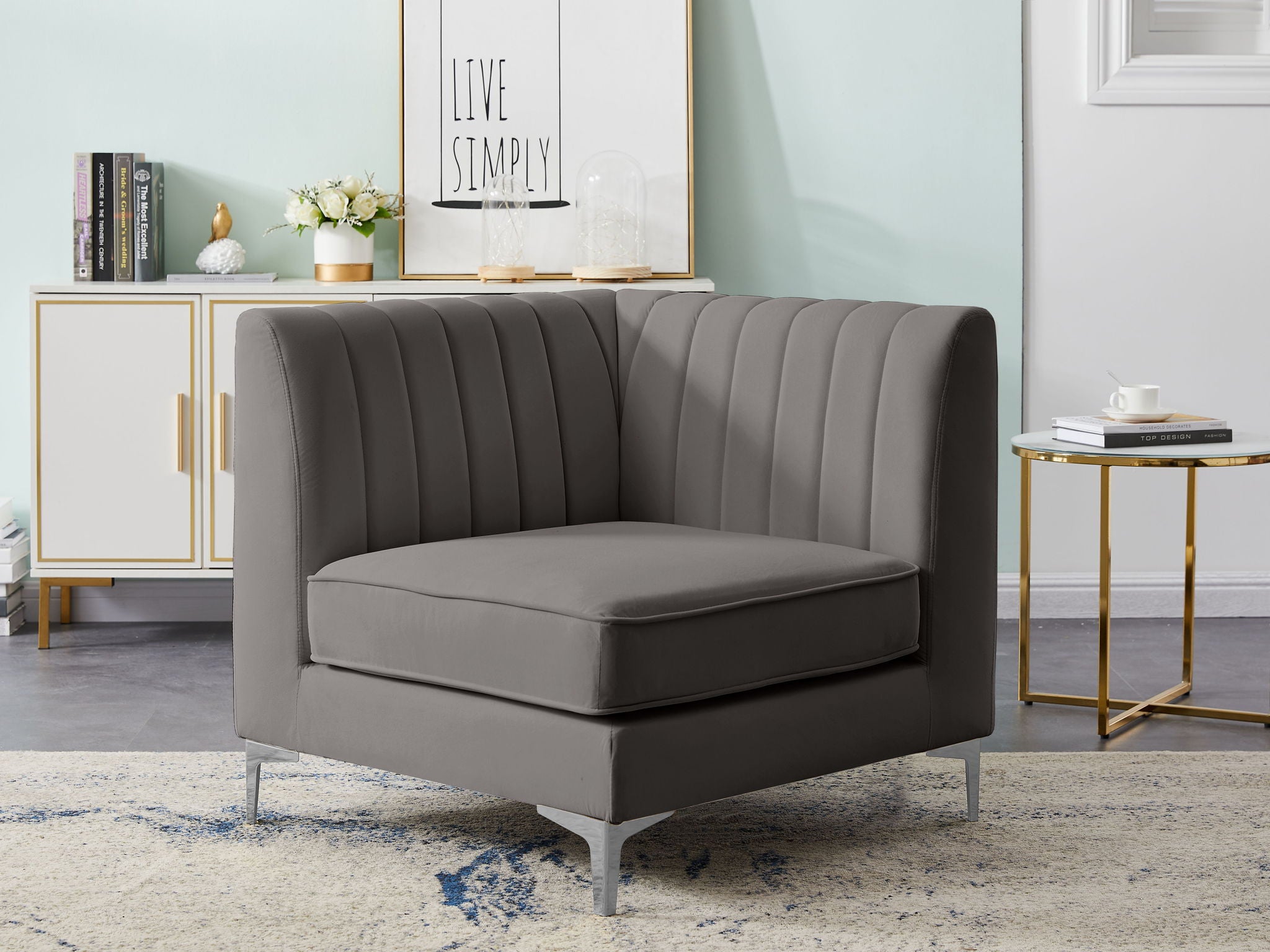 Alina - Corner Chair - Urban Living Furniture (Los Angeles, CA)