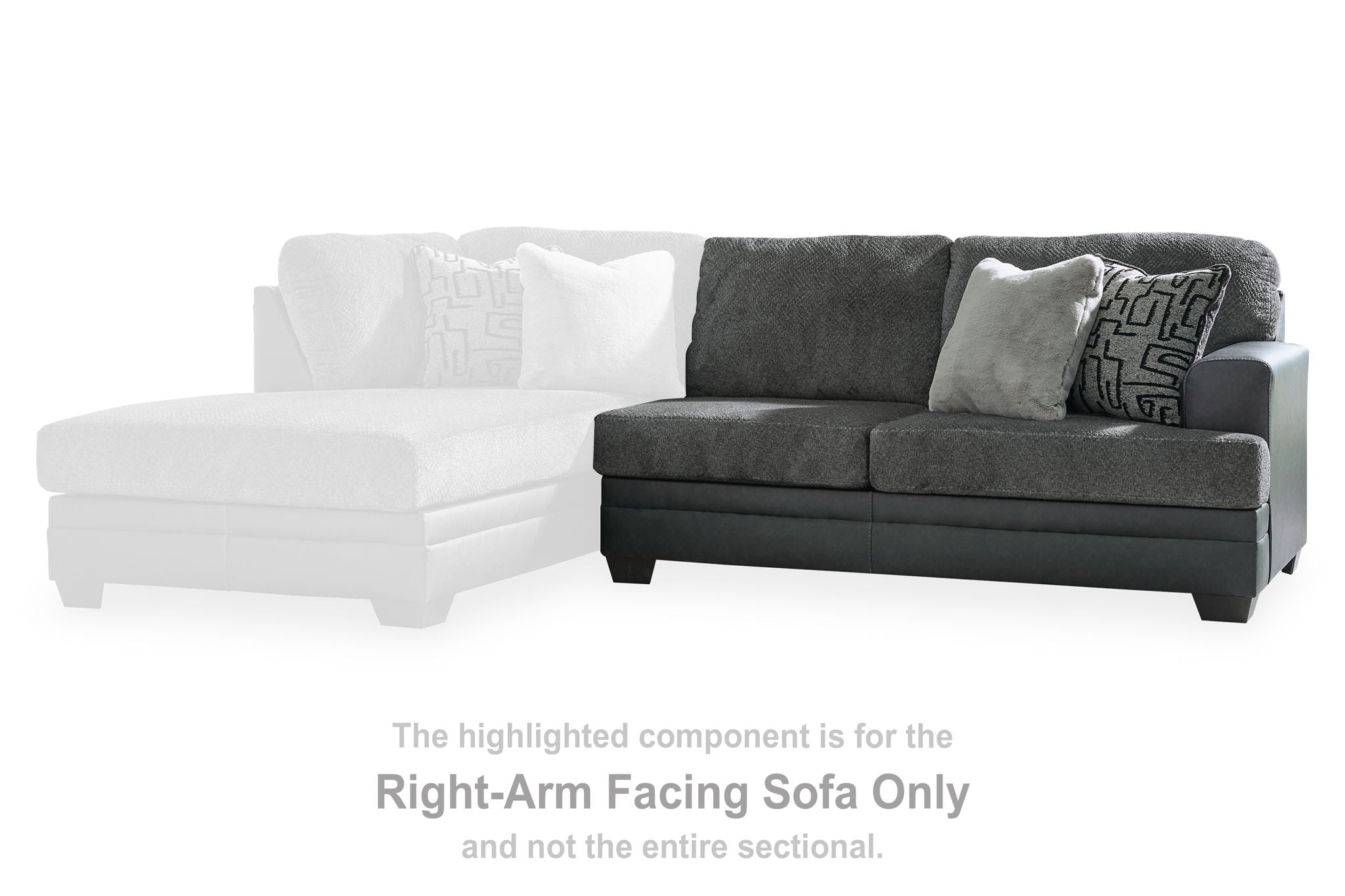 Brixley Pier - Graphite - Raf Sofa - Urban Living Furniture (Los Angeles, CA)