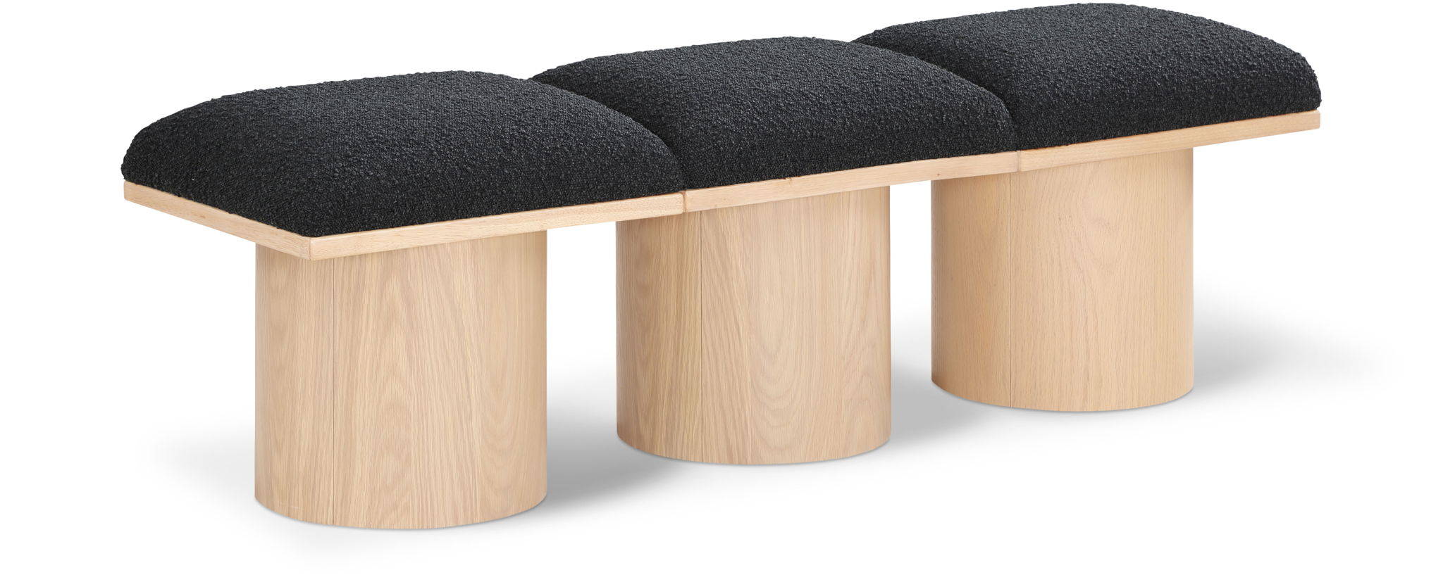 Pavilion - 3 Piece Modular Bench With Natural Base - Urban Living Furniture (Los Angeles, CA)