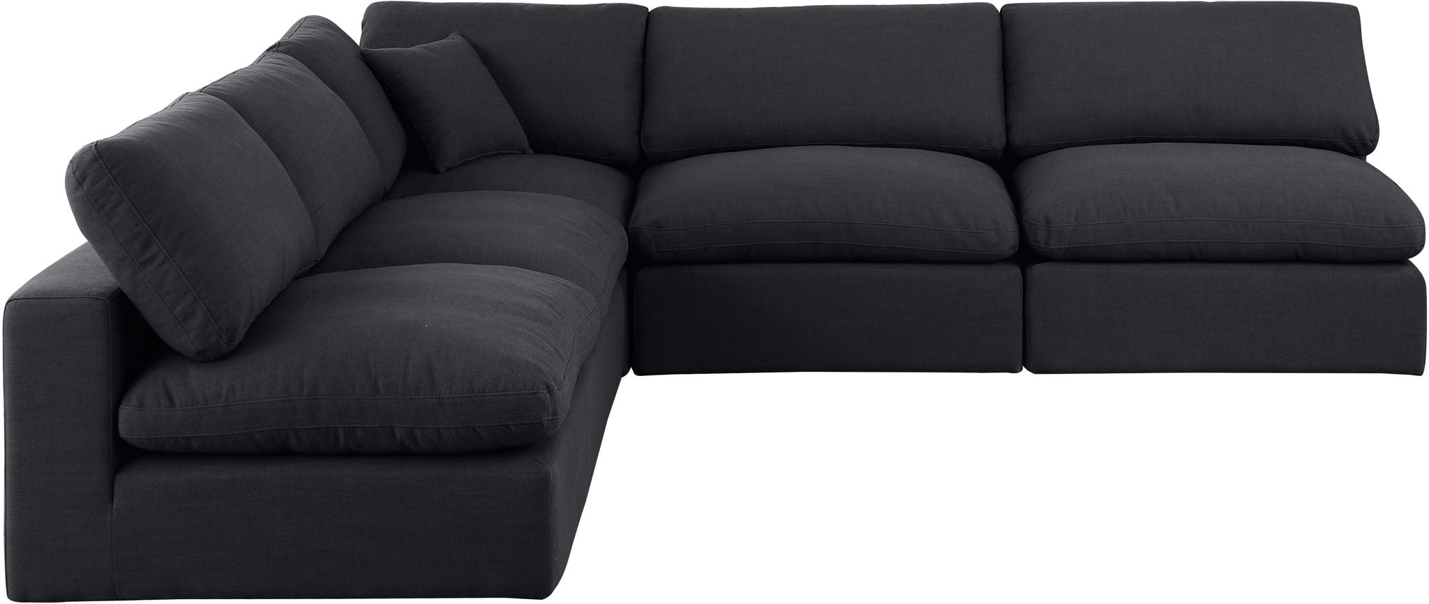 Comfy - 5 Piece Linen Modular Corner Armless Sectional - Urban Living Furniture (Los Angeles, CA)