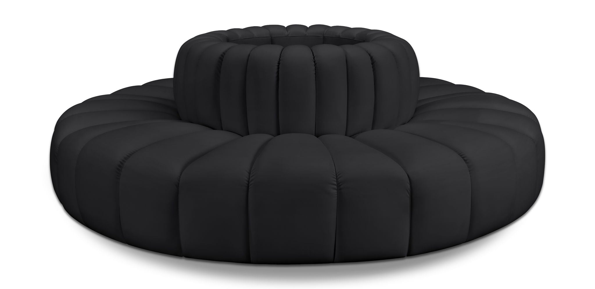 Arc - Faux Leather 8 Piece Round Modular Sofa - Urban Living Furniture (Los Angeles, CA)