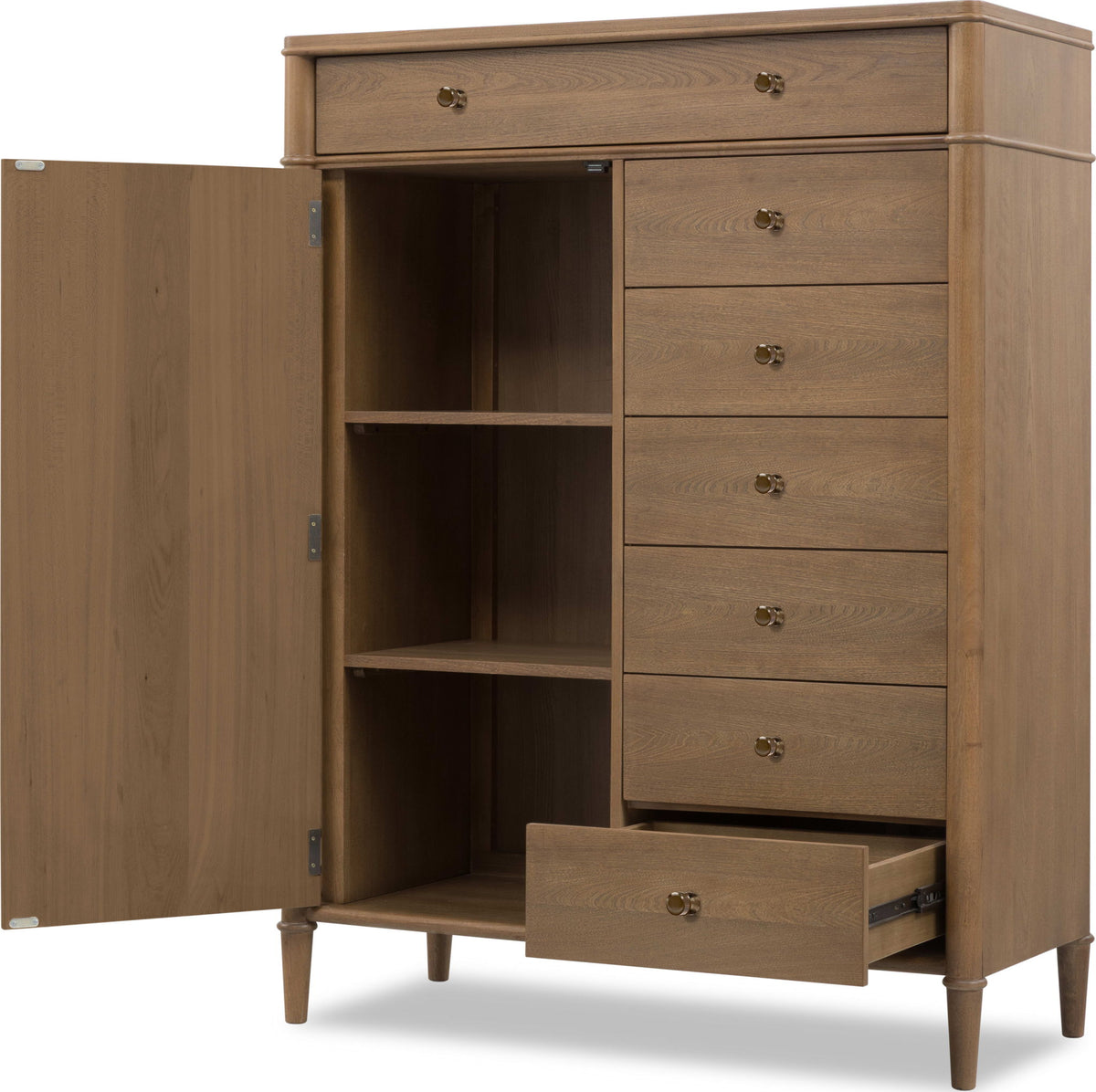 Whitmore - Door Chest With Jewelry Storage - Claystone