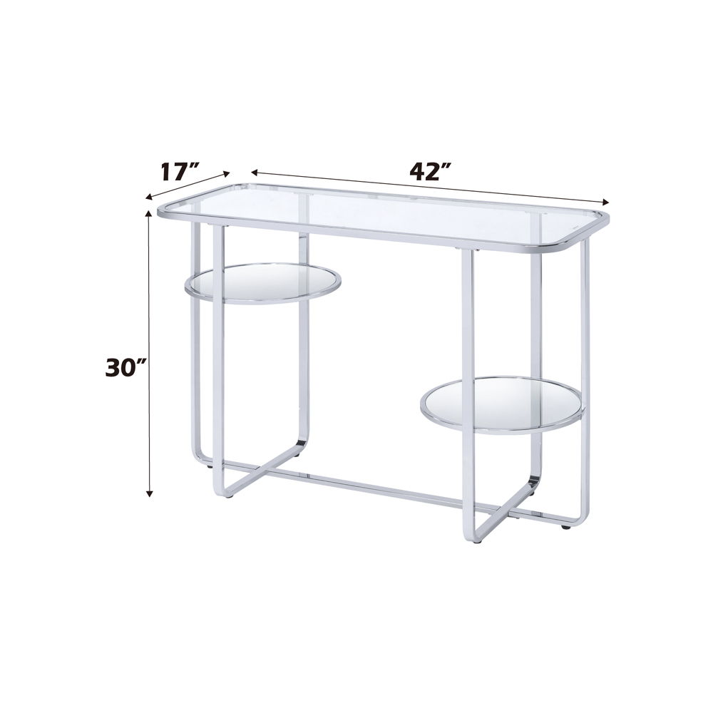 Hollo - Sofa Table - Glass & Chrome - Urban Living Furniture (Los Angeles, CA)