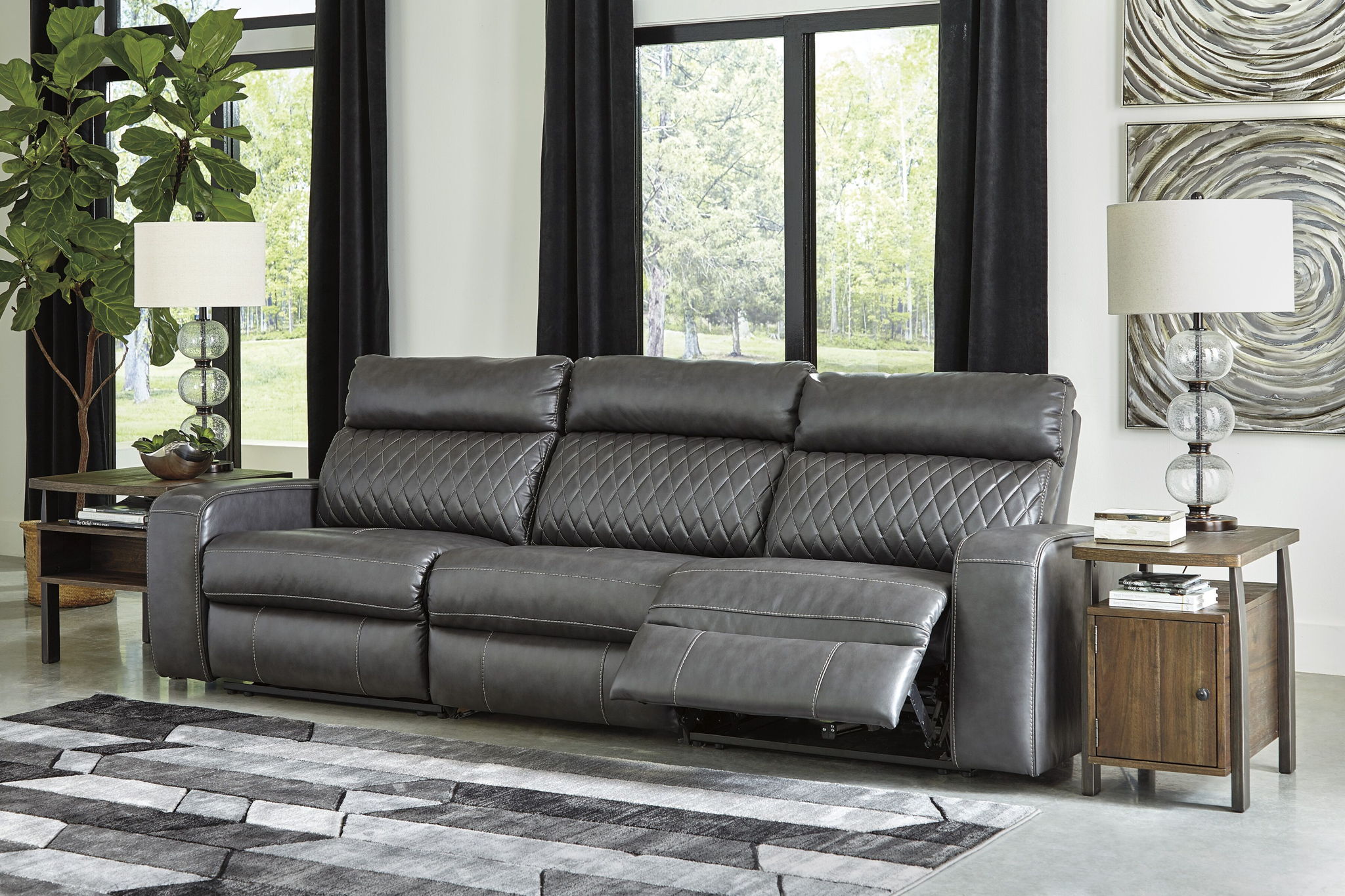 Samperstone - Power Reclining Sectional - Urban Living Furniture (Los Angeles, CA)