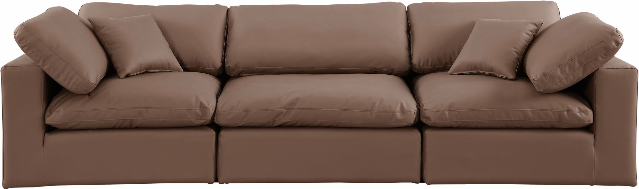 Comfy - Faux Leather Modular Sofa 3 Seats - Urban Living Furniture (Los Angeles, CA)
