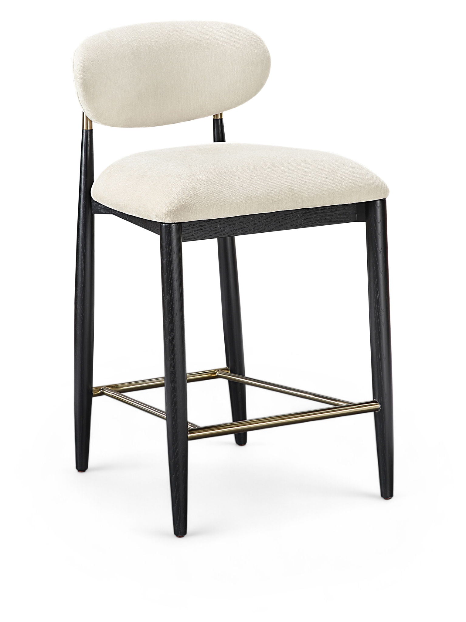 Riccio - Fabric Stool - Black Frame - Urban Living Furniture (Los Angeles, CA)