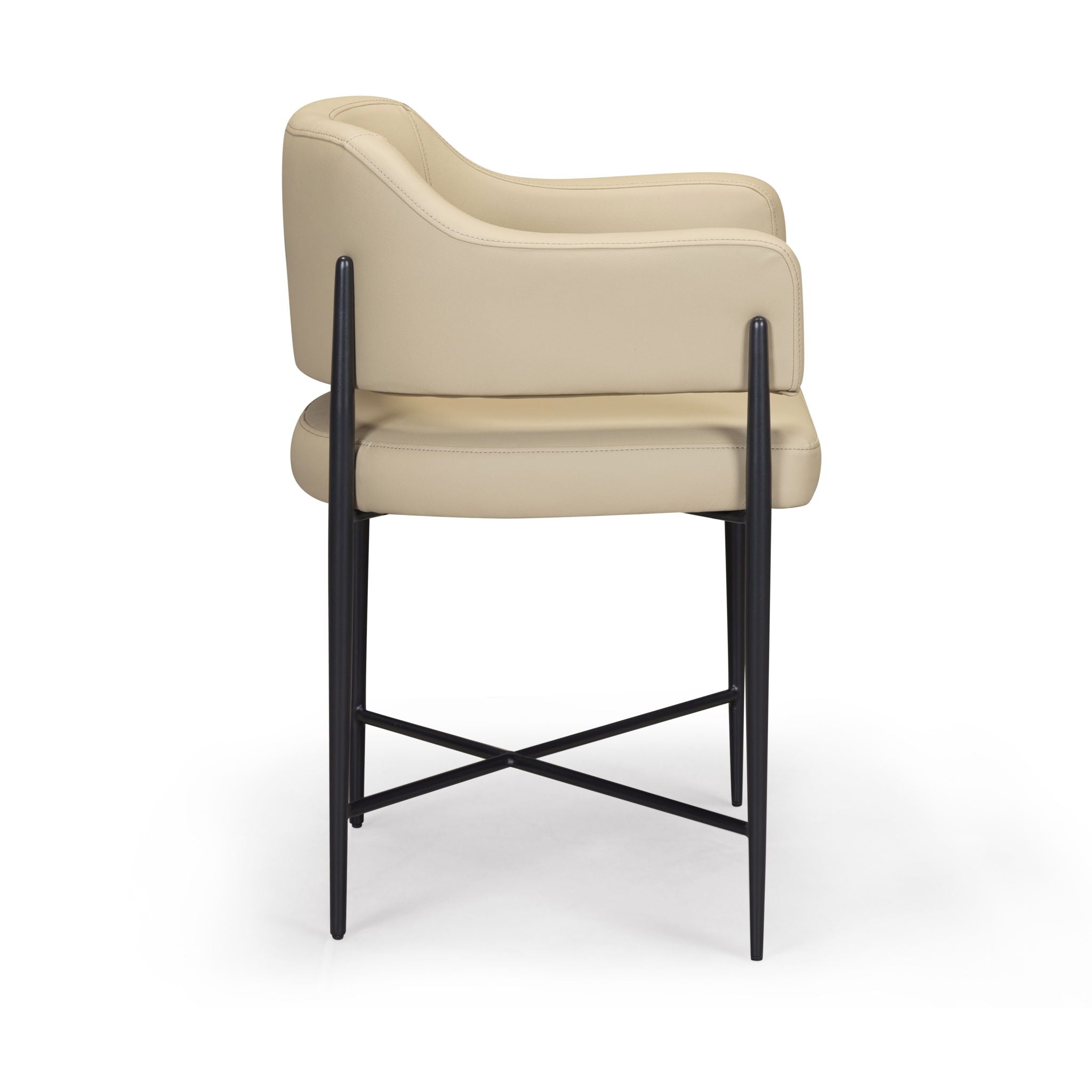 Sezanne - Vegan Leather Dining Chair - Taupe - Urban Living Furniture (Los Angeles, CA)