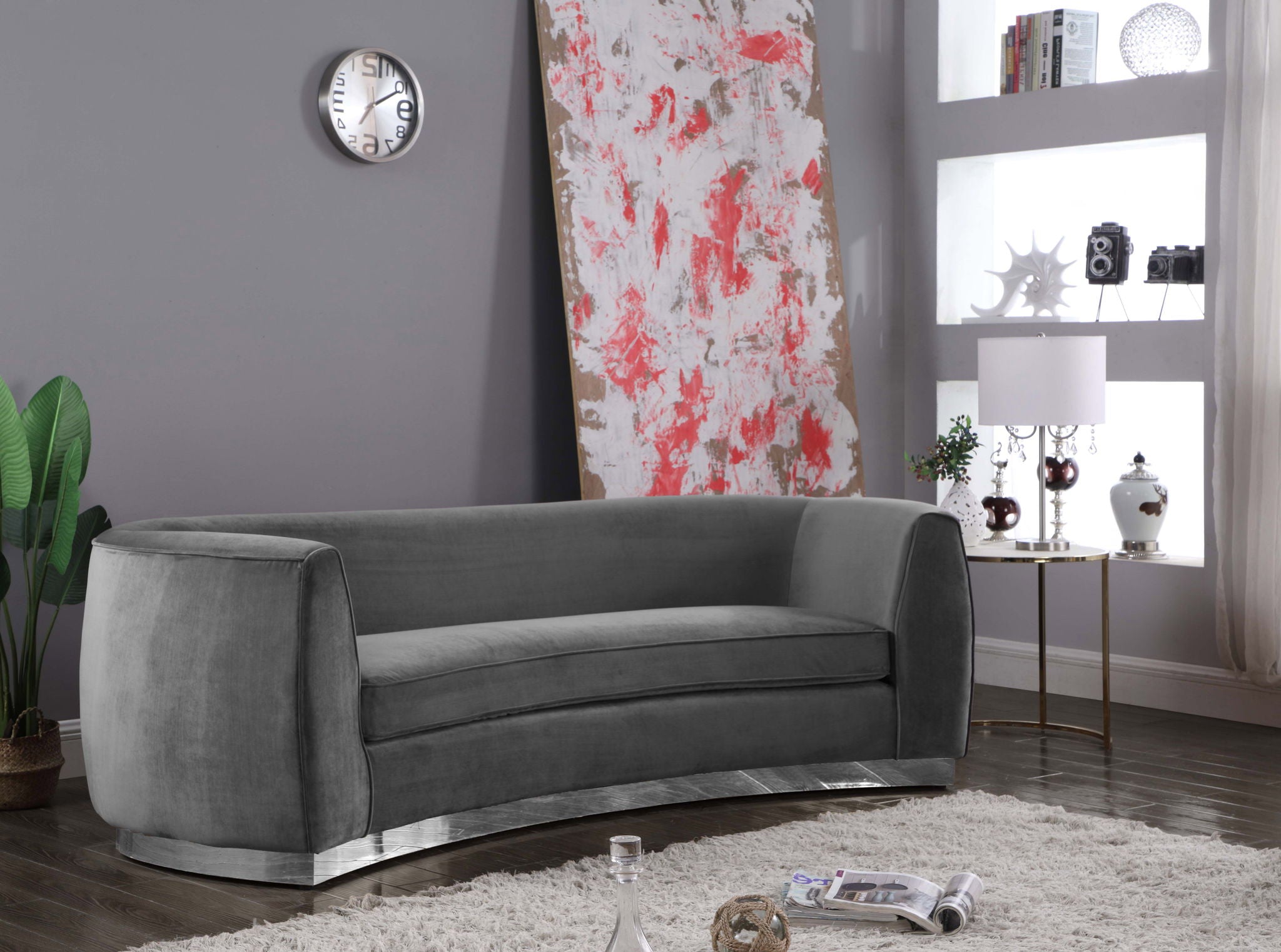 Julian - Sofa with Chrome Base - Urban Living Furniture (Los Angeles, CA)