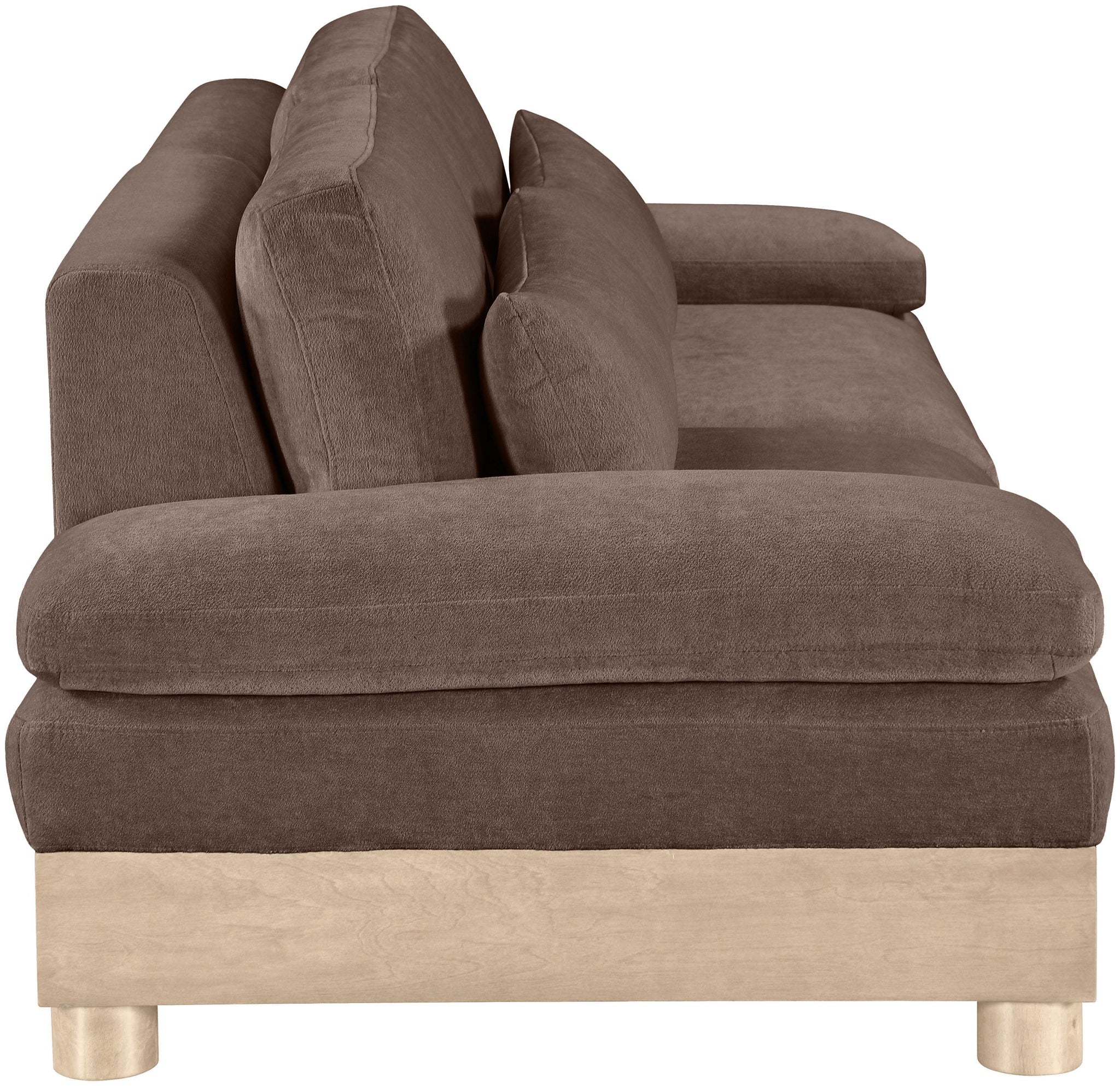 Turin - Chenille Fabric Upholstered Modular Sectional - Brown