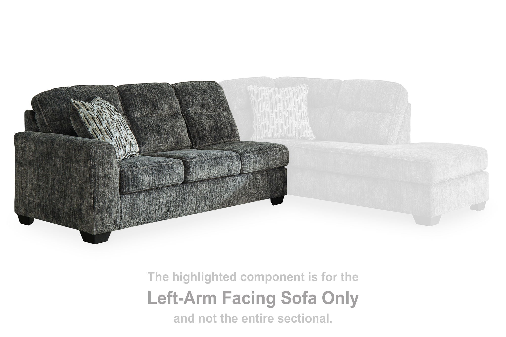Lonoke - Gunmetal - Laf Sofa - Urban Living Furniture (Los Angeles, CA)