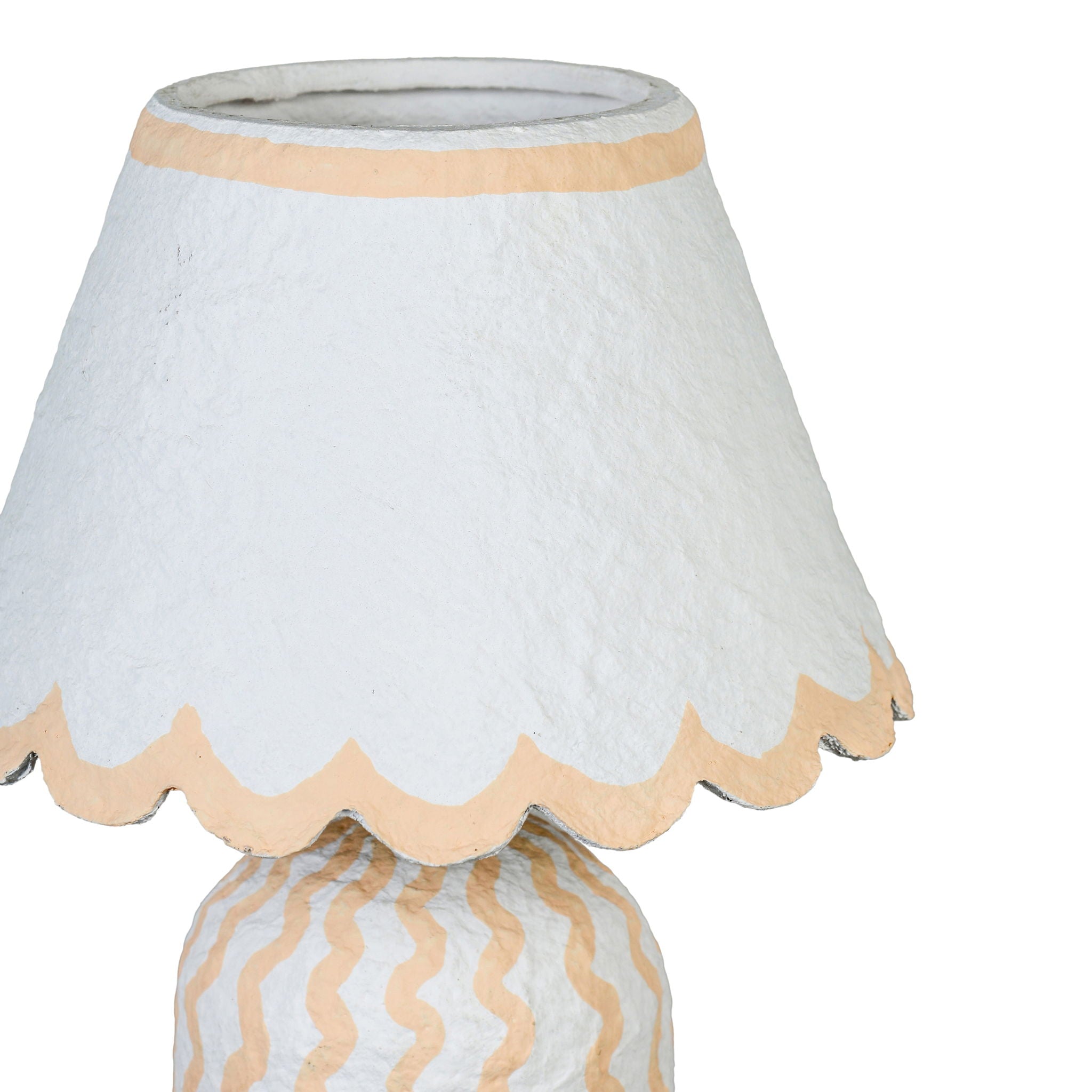 Blum - Scalloped Cotton Mache Table Lamp - Urban Living Furniture (Los Angeles, CA)