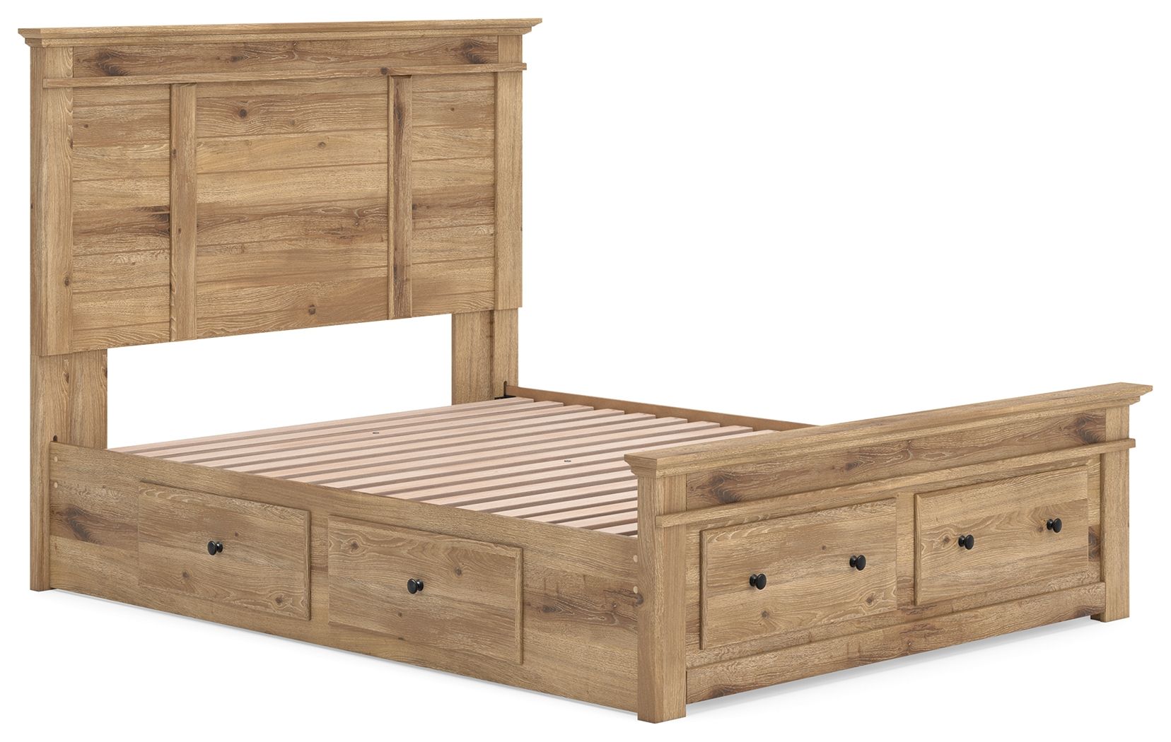 Makidern - Panel Storage Bed With 2 Under Bed Storage Units - Urban Living Furniture (Los Angeles, CA)