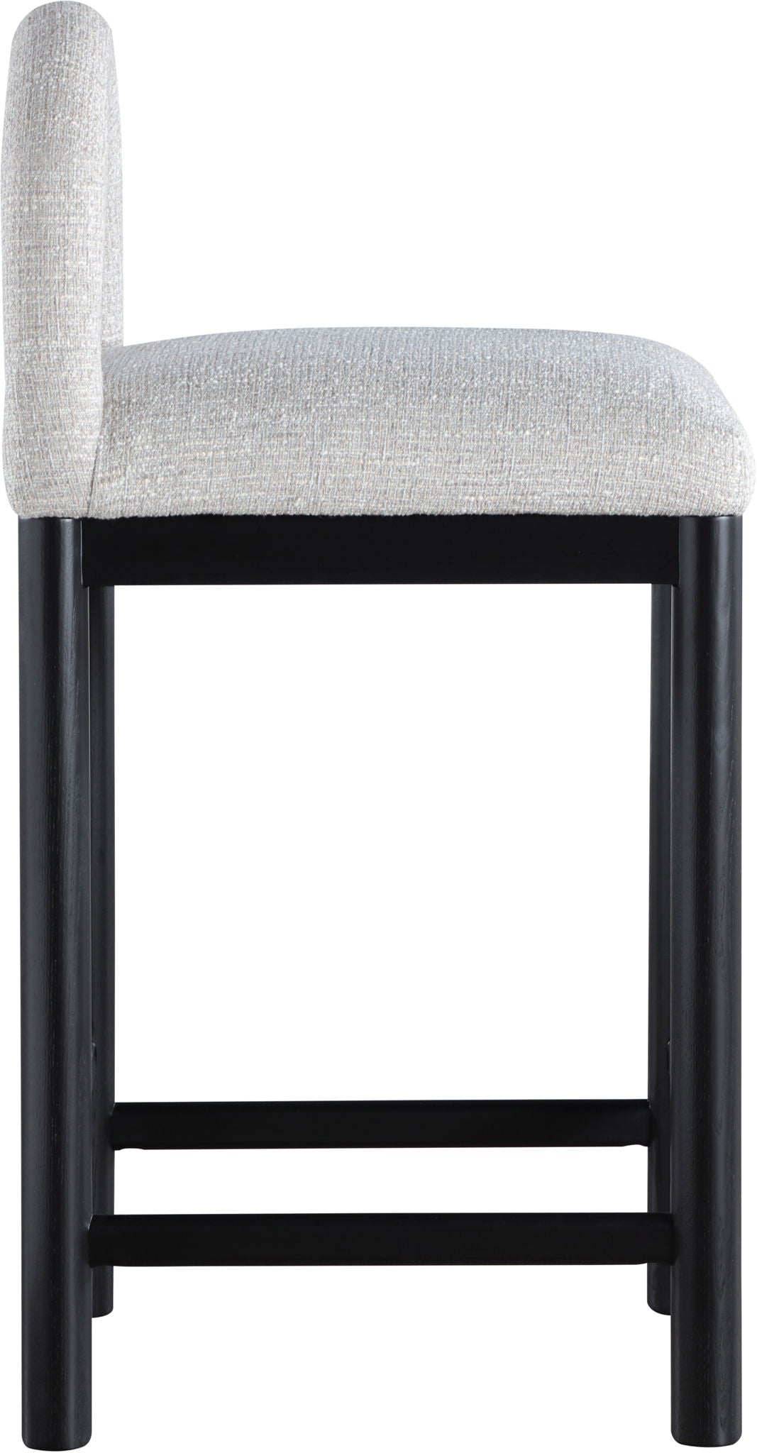 Conrad - Linen Counter Stool With Black Legs - Urban Living Furniture (Los Angeles, CA)
