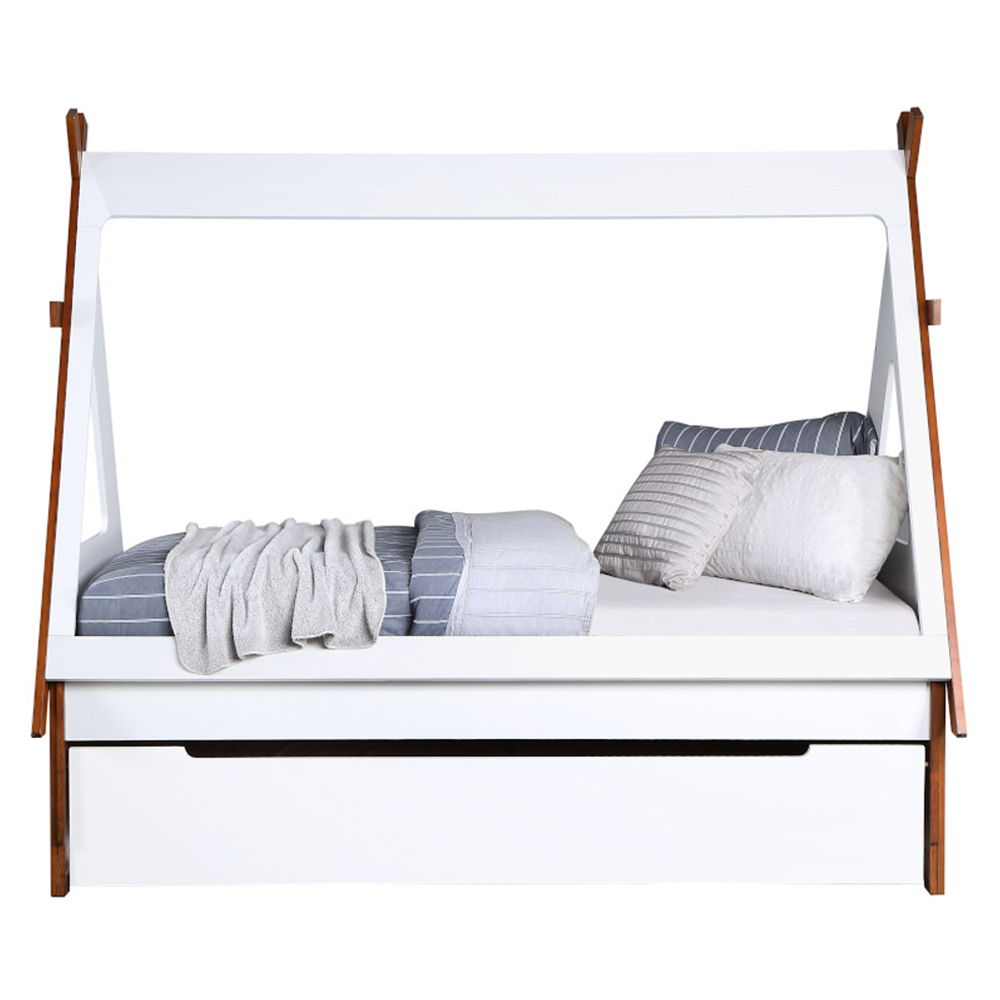 Loreen - Twin Bed - Oak & White - Urban Living Furniture (Los Angeles, CA)