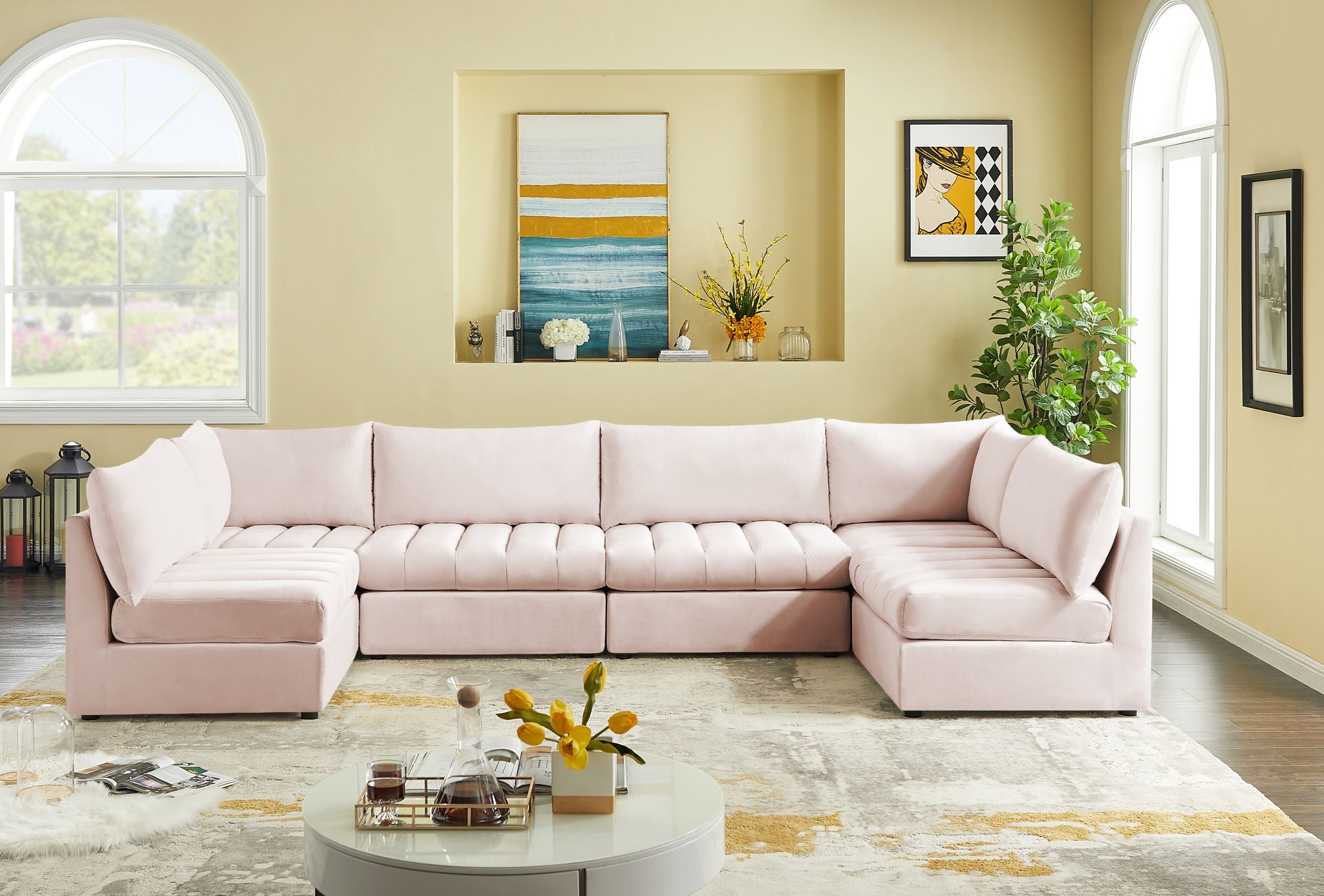 Jacob - Modular U-Shaped Sectional 6 Piece - Urban Living Furniture (Los Angeles, CA)