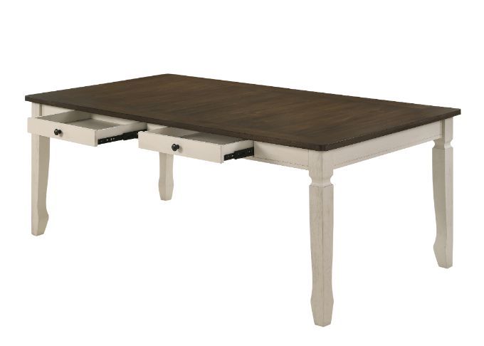 Fedele - Dining Table - Weathered Oak & Cream - Urban Living Furniture (Los Angeles, CA)