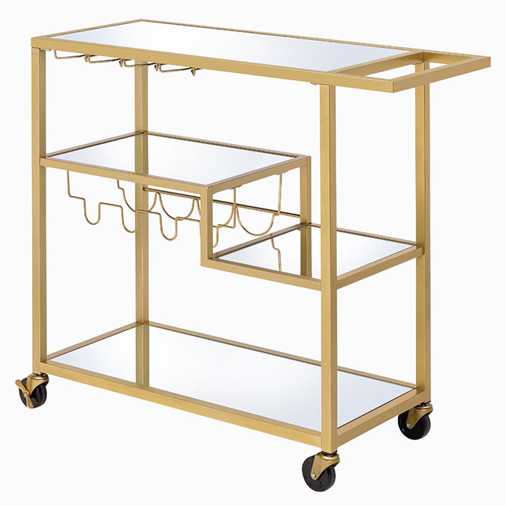 Adamsen - Serving Cart - Mirrored & Champagne - Urban Living Furniture (Los Angeles, CA)
