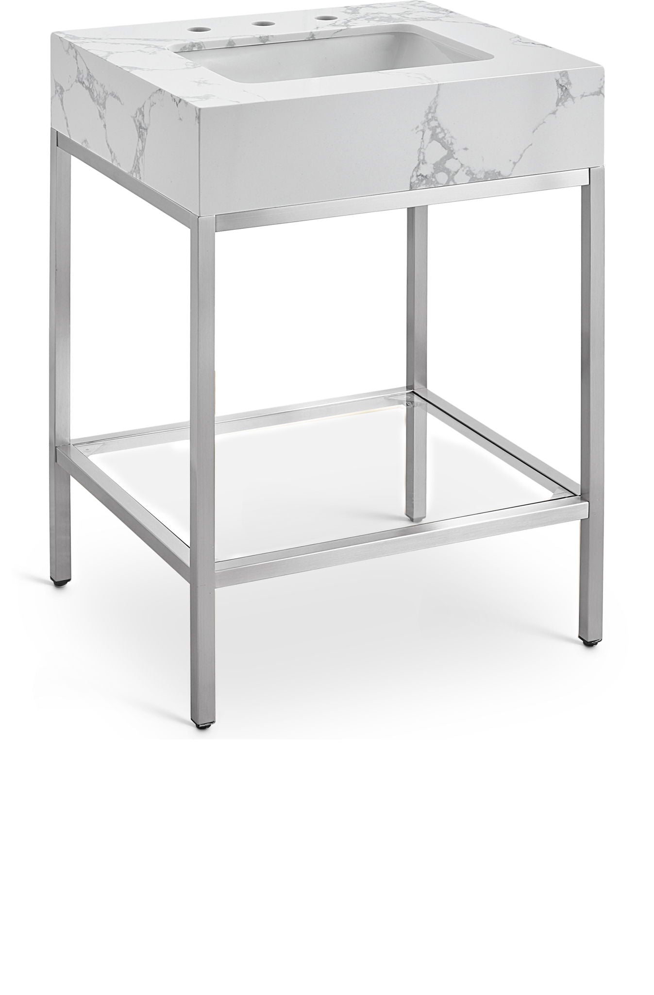 Marmo - Engineered Marble Bathroom Vanity With Chrome Base - Urban Living Furniture (Los Angeles, CA)