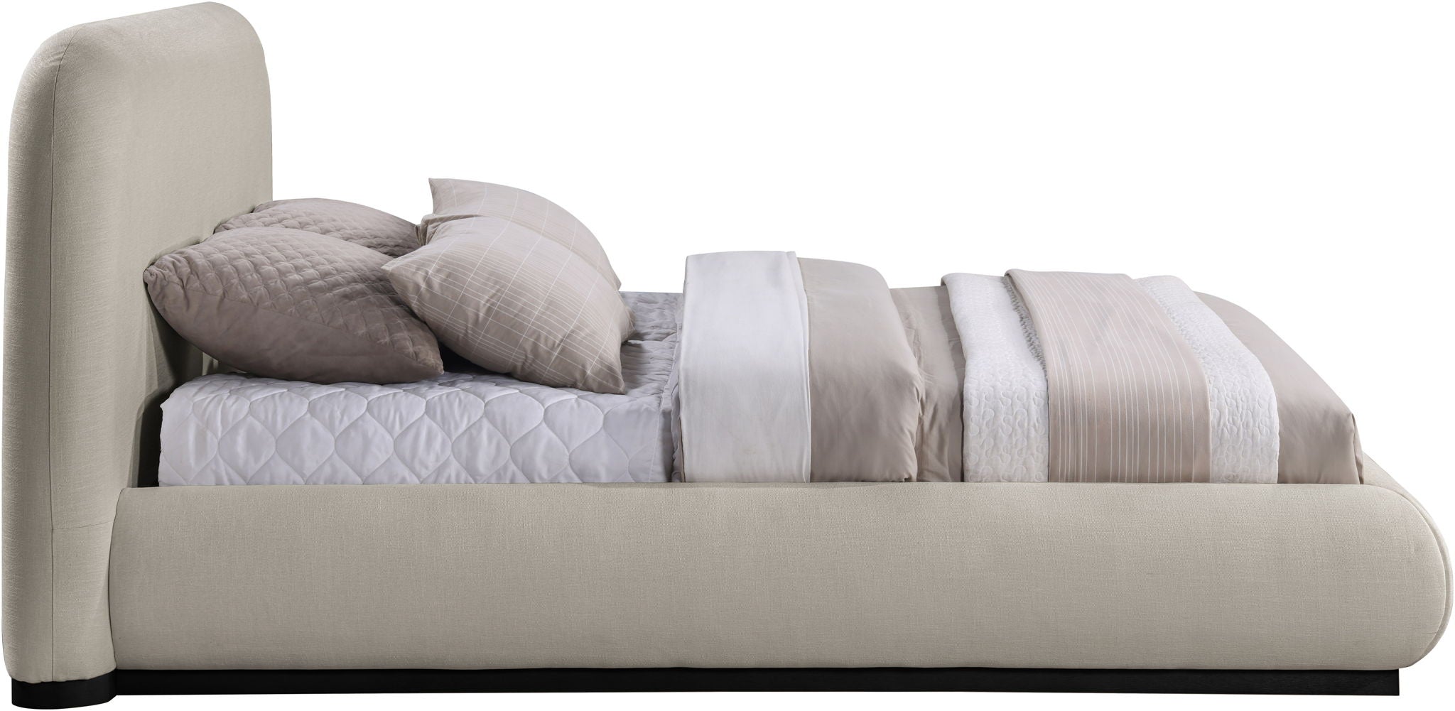 Vaughn - Chenille Bed With Black Base - Urban Living Furniture (Los Angeles, CA)