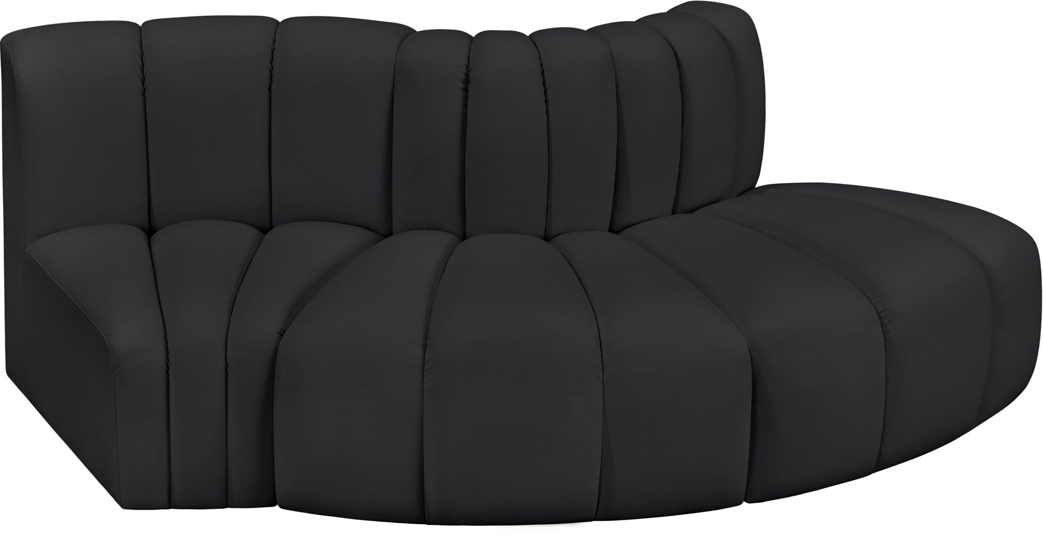 Arc - Faux Leather 3 Piece Modular Sofa