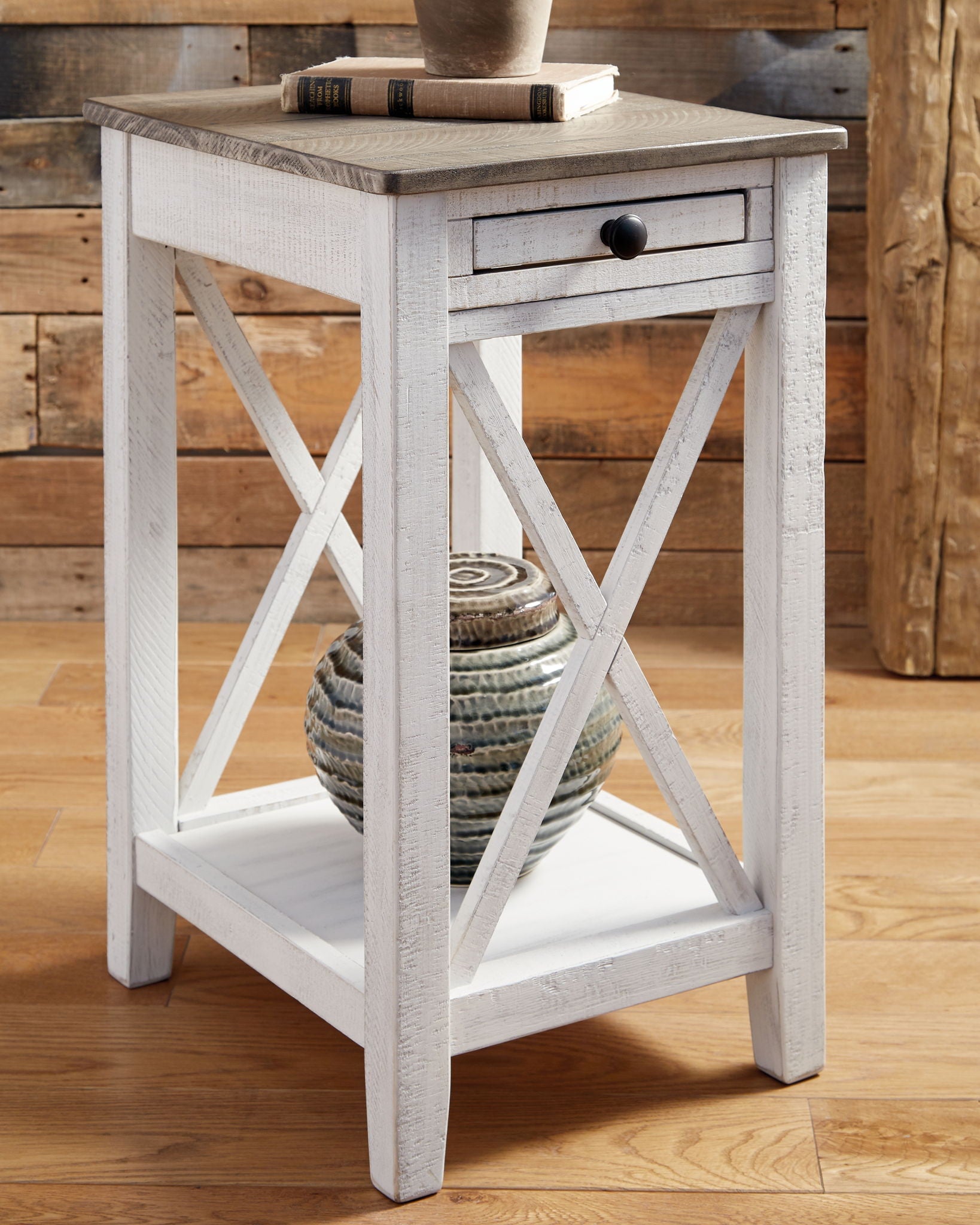 Adalane - White / Gray - Accent Table - Urban Living Furniture (Los Angeles, CA)