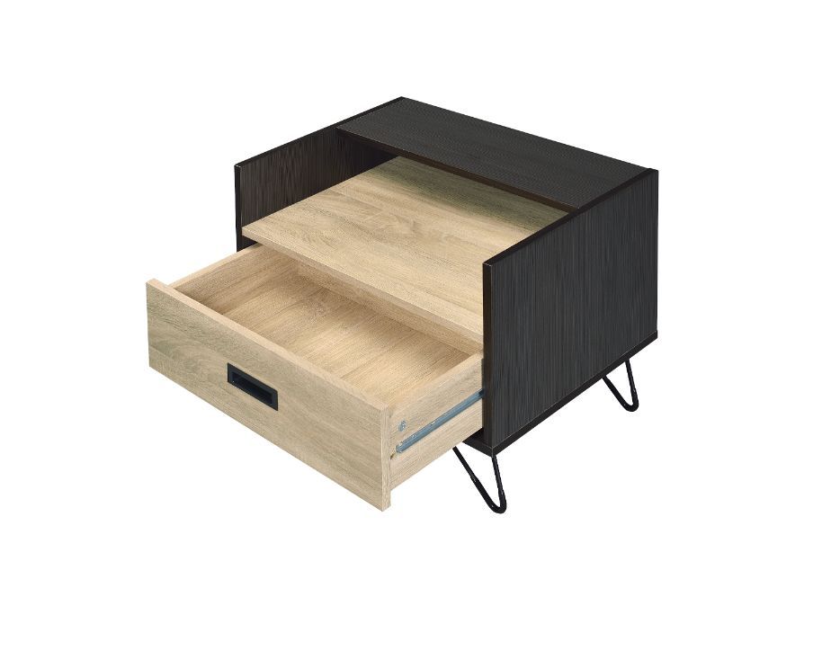 Melkree - Accent Table - Oak & Black - Urban Living Furniture (Los Angeles, CA)