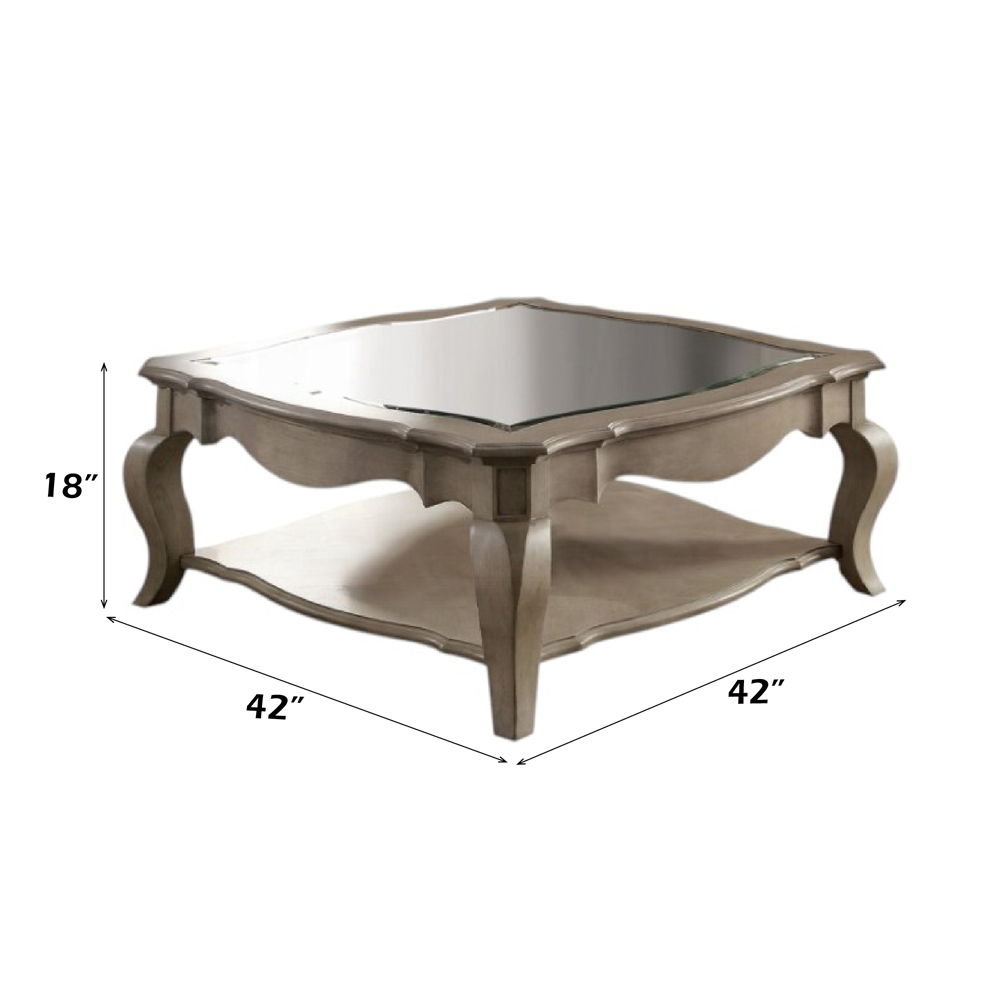 Chelmsford - Coffee Table - Clear Glass & Antique Taupe - Urban Living Furniture (Los Angeles, CA)