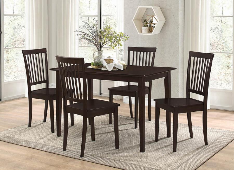 Gomez - 5 Piece Rectangular Dining Table Set - Cappuccino - Urban Living Furniture (Los Angeles, CA)