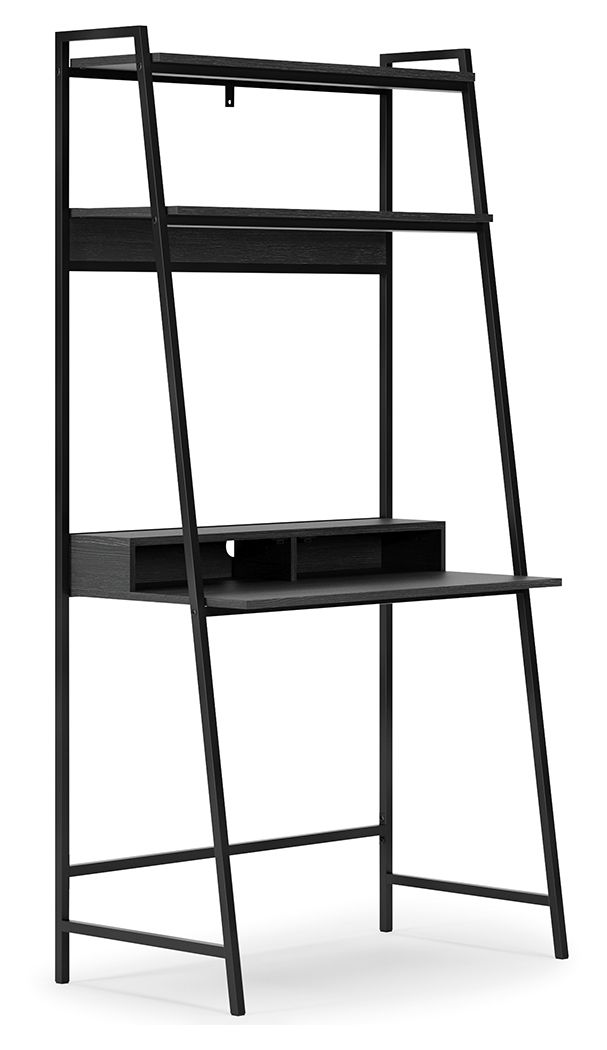 Yarlow - Black - Home Office Desk and Shelf - Urban Living Furniture (Los Angeles, CA)