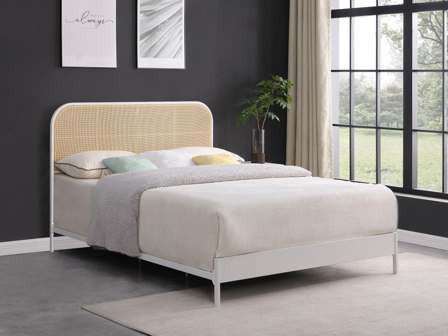 Amherst - Radio Weave Rattan Metal Bed - Urban Living Furniture (Los Angeles, CA)