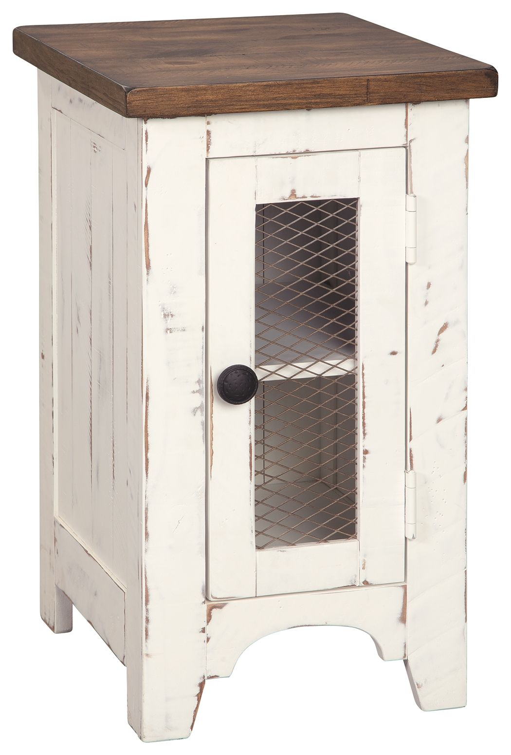 Wystfield - White / Brown - Chair Side End Table - Urban Living Furniture (Los Angeles, CA)