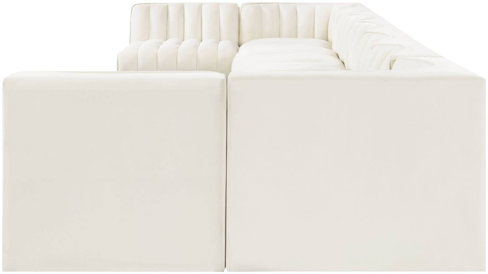 Rummi - Armless Velvet Performance Fabric Upholstered 9 Piece Modular Sectional - Urban Living Furniture (Los Angeles, CA)