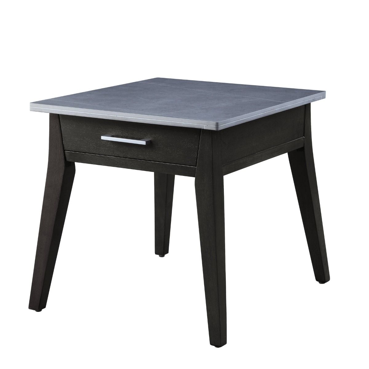 Zemocryss - End Table - Sintered Stone Top Marble Top & Dark Brown - Urban Living Furniture (Los Angeles, CA)