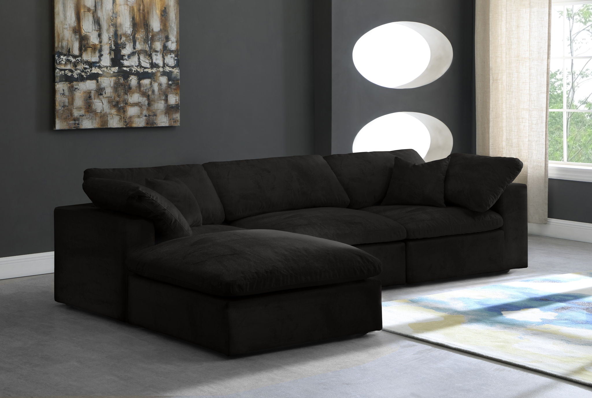 Cozy - 4 Piece Modular Sectional With Chaise - Urban Living Furniture (Los Angeles, CA)