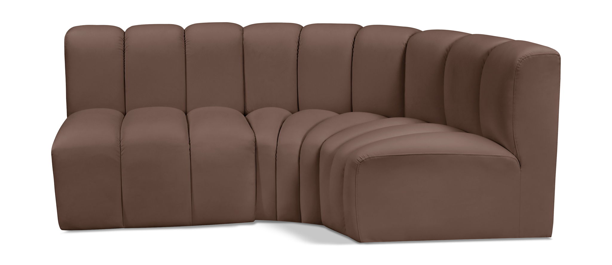 Arc - Faux Leather 3 Piece Sofa - Urban Living Furniture (Los Angeles, CA)