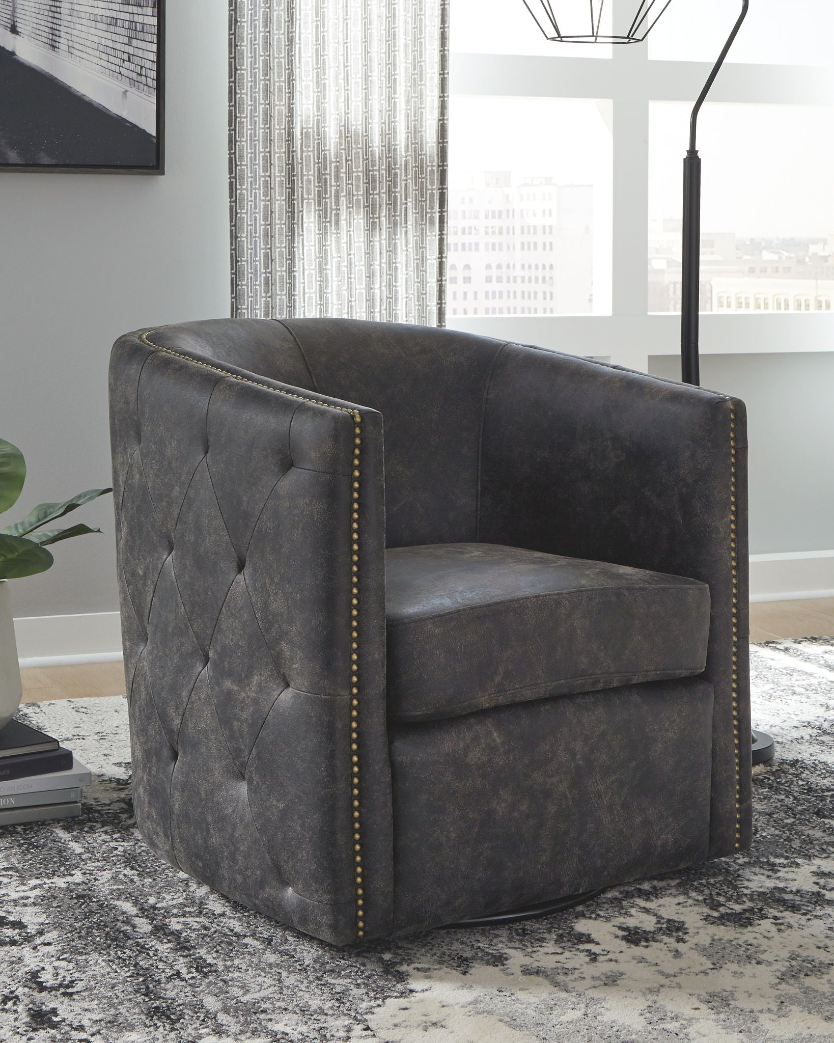 Brentlow - Swivel Accent Chair - Urban Living Furniture (Los Angeles, CA)